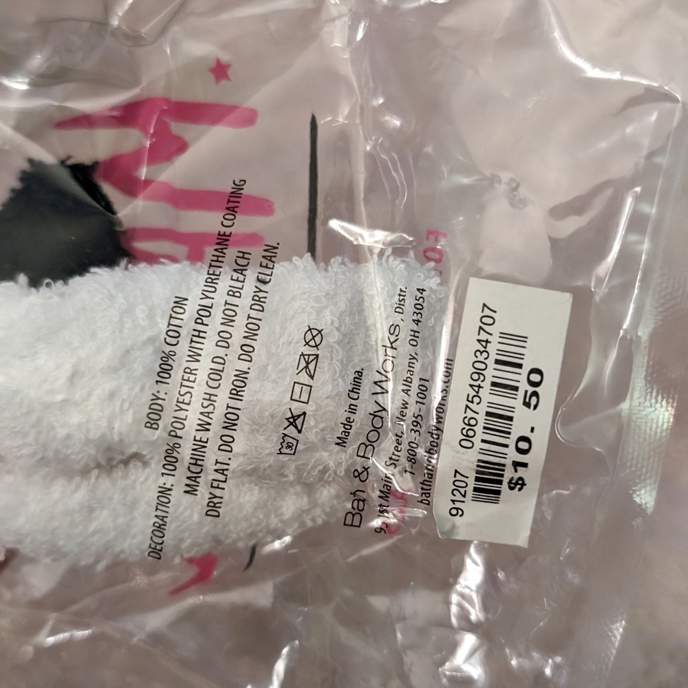 Bath Body Works UNICORN SPA HEAD WRAP HEADBAND NEW - Picture 4 of 4